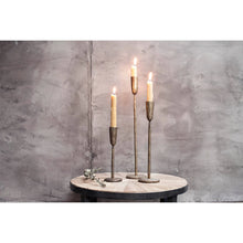 Load image into Gallery viewer, Mbata Brass Candlestick - Antique Brass