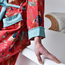 Load image into Gallery viewer, Cotton Kimono - Red Exotic Bird