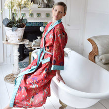 Load image into Gallery viewer, Cotton Kimono - Red Exotic Bird
