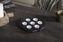 Load image into Gallery viewer, Nkuku Maji Stone Multi Tealight Holder - Antique Black