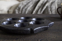 Load image into Gallery viewer, Nkuku Maji Stone Multi Tealight Holder - Antique Black