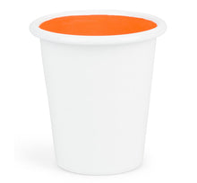 Load image into Gallery viewer, Enamel Metal Tumbler - White / Orange Flame
