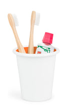 Load image into Gallery viewer, Enamel Metal Tumbler - White / Orange Flame