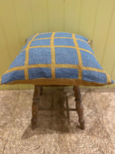 Load image into Gallery viewer, Linen Cushion - Heaven Blue + Ironstone