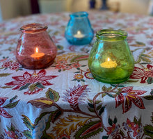 Load image into Gallery viewer, Block Printed Tablecloth - Shiraz Ivory