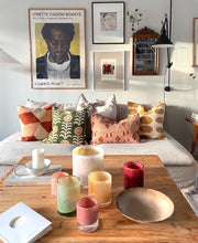 Load image into Gallery viewer, Linen Cushion - Heaven Blue + Ironstone
