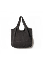Load image into Gallery viewer, Leather Trimmed Canvas Shoulder Bag