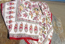 Load image into Gallery viewer, Block Printed Tablecloth - Shiraz Ivory