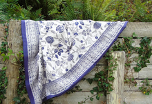 Load image into Gallery viewer, Block Printed Tablecloth - Aubergine Palampore