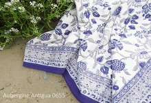 Load image into Gallery viewer, Block Printed Tablecloth - Aubergine Palampore