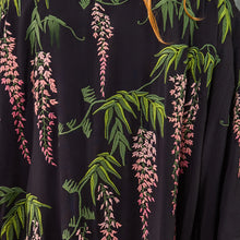 Load image into Gallery viewer, Wisteria and Chrysanthemum embroidered, fully lined, short kimono