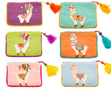 Load image into Gallery viewer, Llama Embroidered Purse