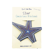 Load image into Gallery viewer, Star Concertina Garland