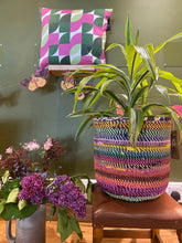 Load image into Gallery viewer, Fair Trade Recycled Sari Basket
