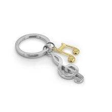 Load image into Gallery viewer, Music notes key ring
