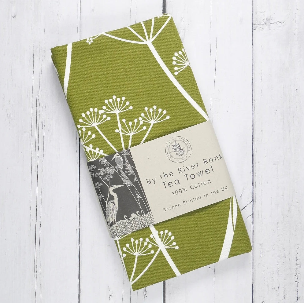 By The River Bank Tea Towel