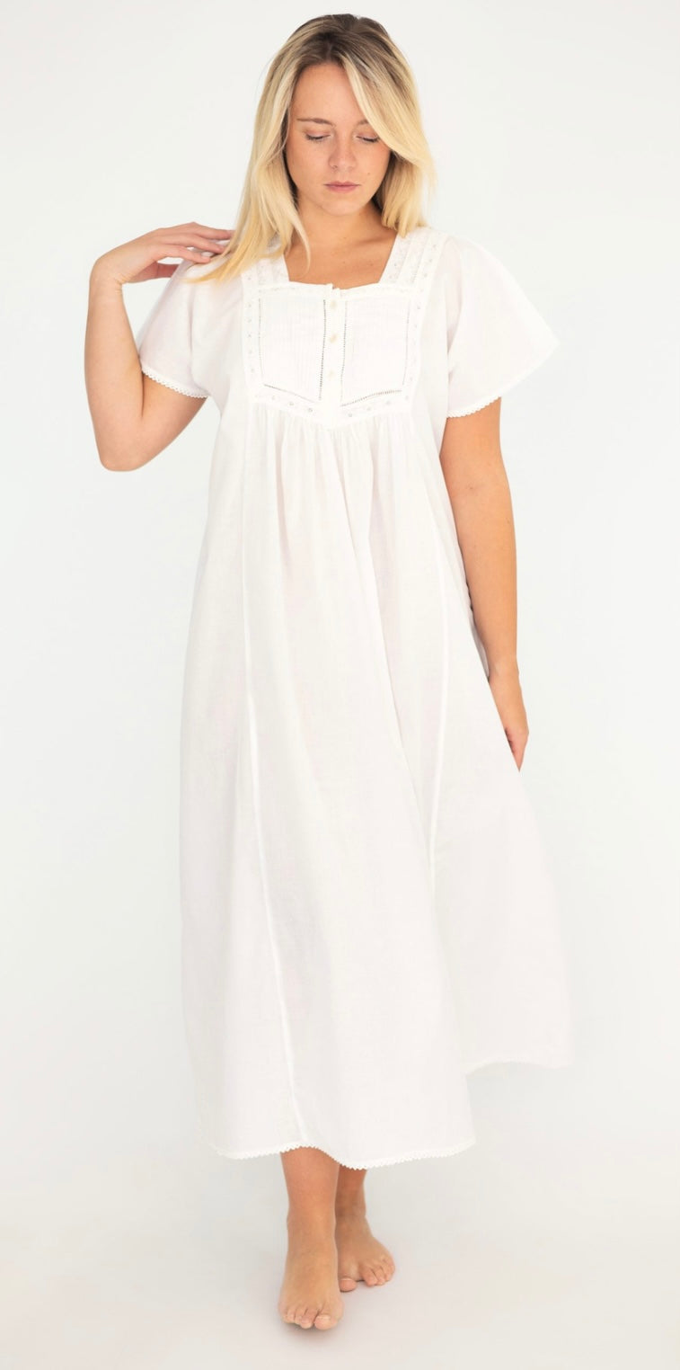 Short Sleeve Nightdress - Nicole
