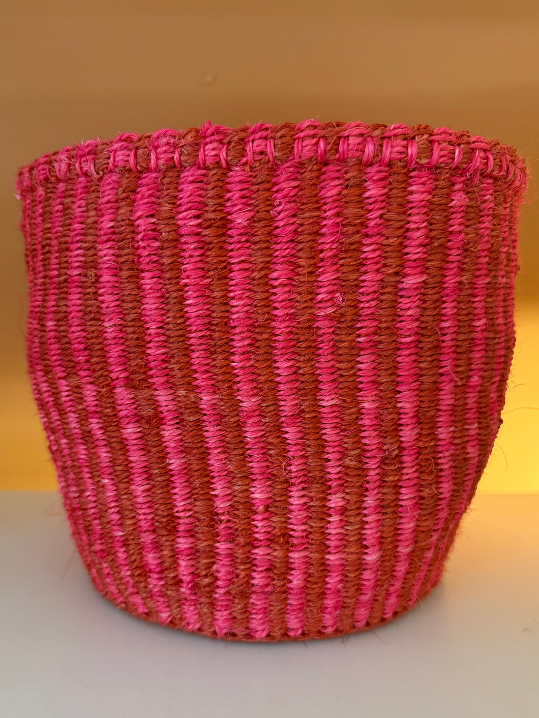 Pink Basket - Sisal