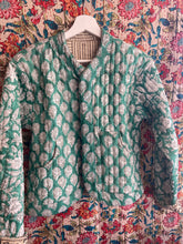Load image into Gallery viewer, Quilted Cropped Jacket - Turquoise
