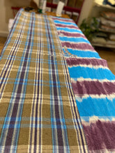 Load image into Gallery viewer, Vintage Kantha - Blue, Brown &amp; Purple Check
