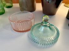 Load image into Gallery viewer, Glass “Bonbonniere” Lidded Jar
