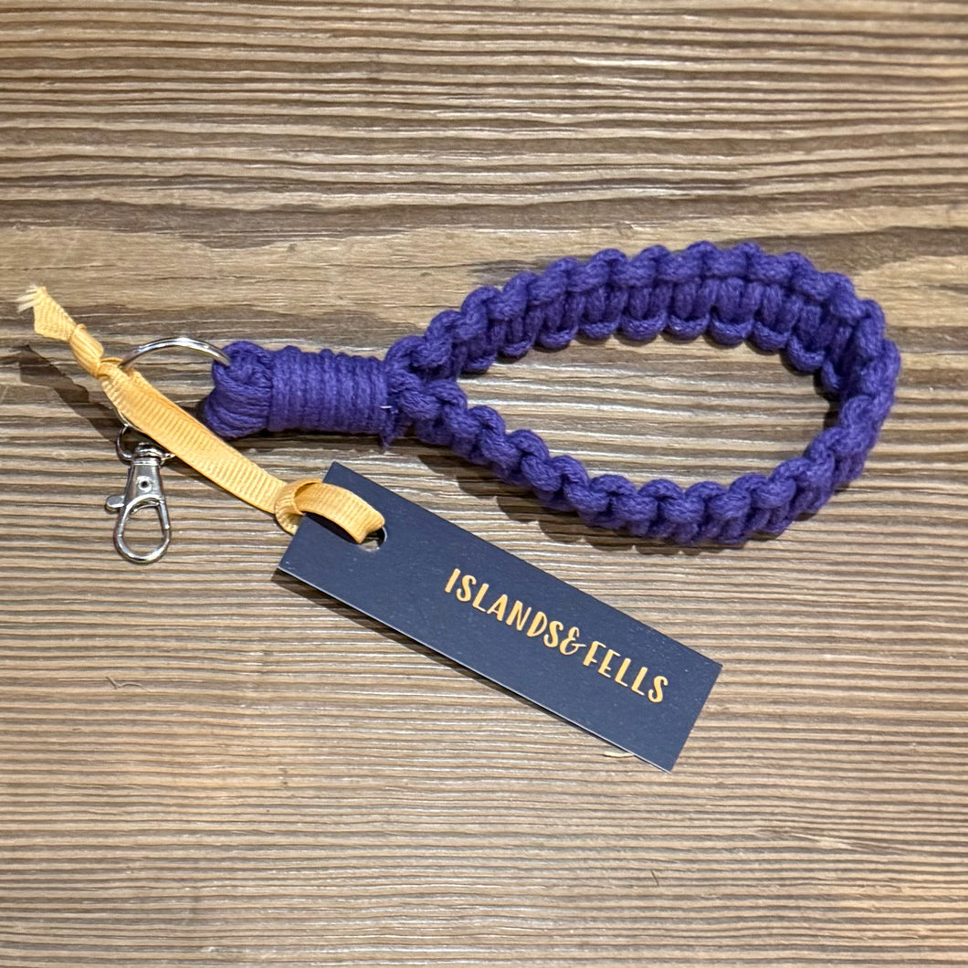 Macrame Wristlet Key Ring