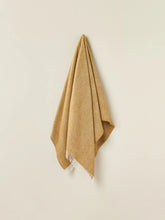 Load image into Gallery viewer, Merino Lambswool Blanket- Herringbone Gold
