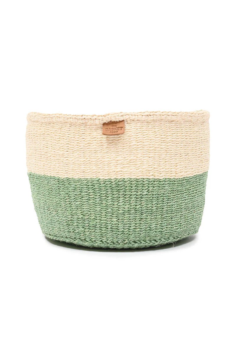 Medium Colour Block Woven Basket