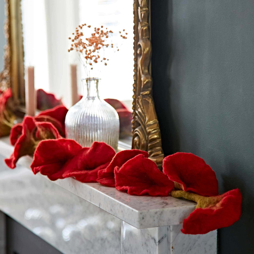 Felt Flower Garland