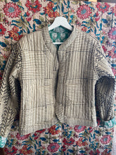 Load image into Gallery viewer, Quilted Cropped Jacket - Turquoise
