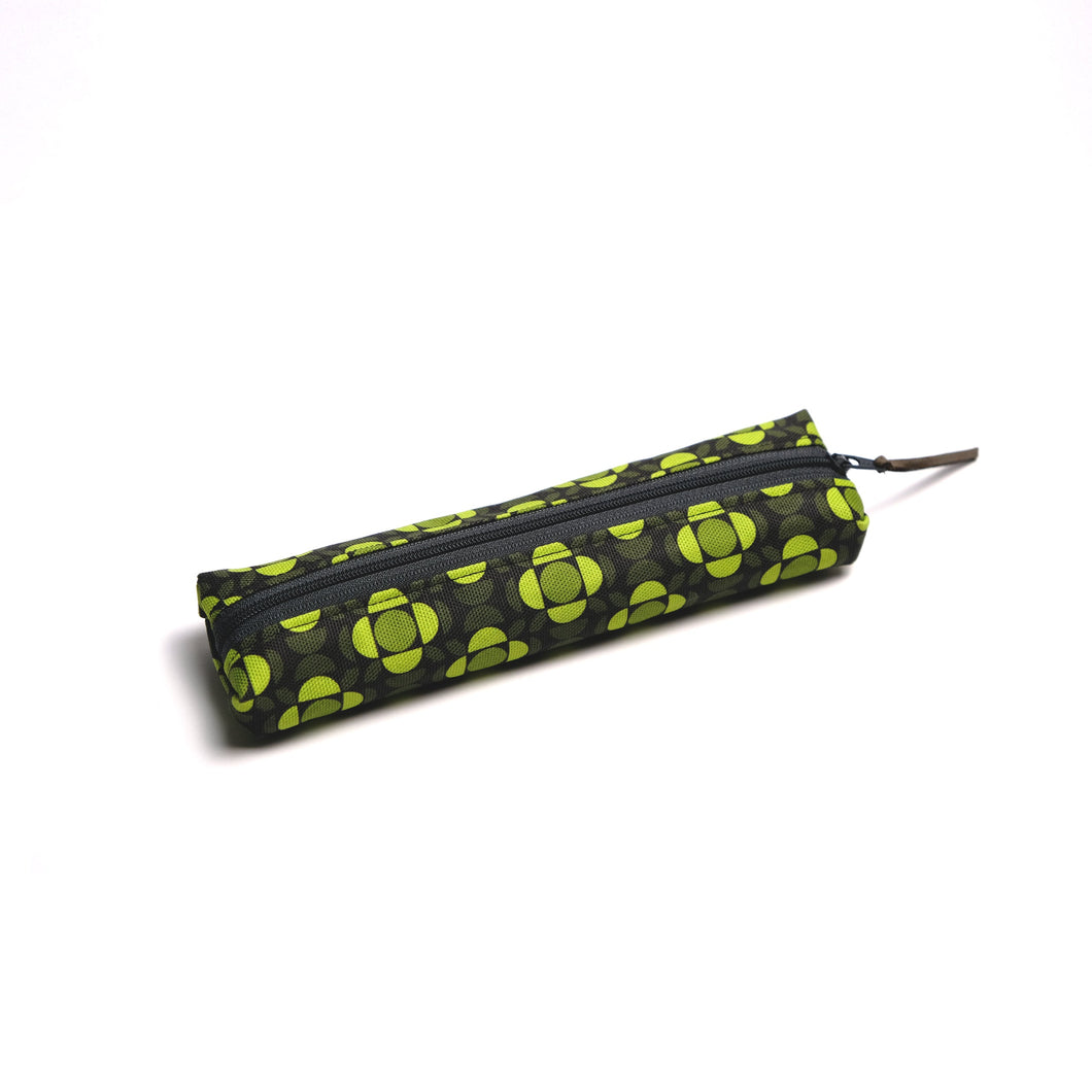 Small Zipped Pouch / Pencil Case - Boho Green