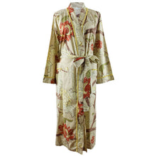 Load image into Gallery viewer, Cotton Kimono - Sepia and Olive
