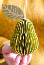 Load image into Gallery viewer, Honeycomb Pear Decoration
