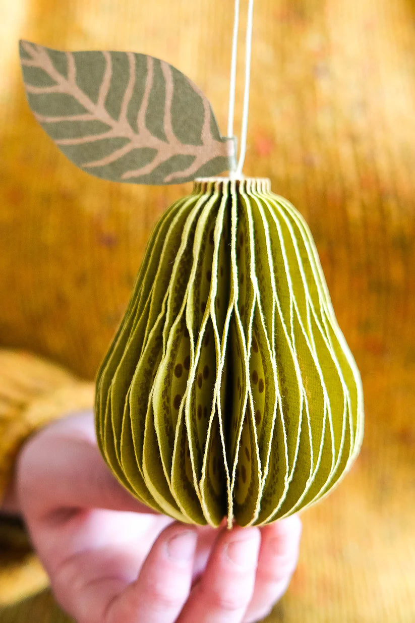 Honeycomb Pear Decoration