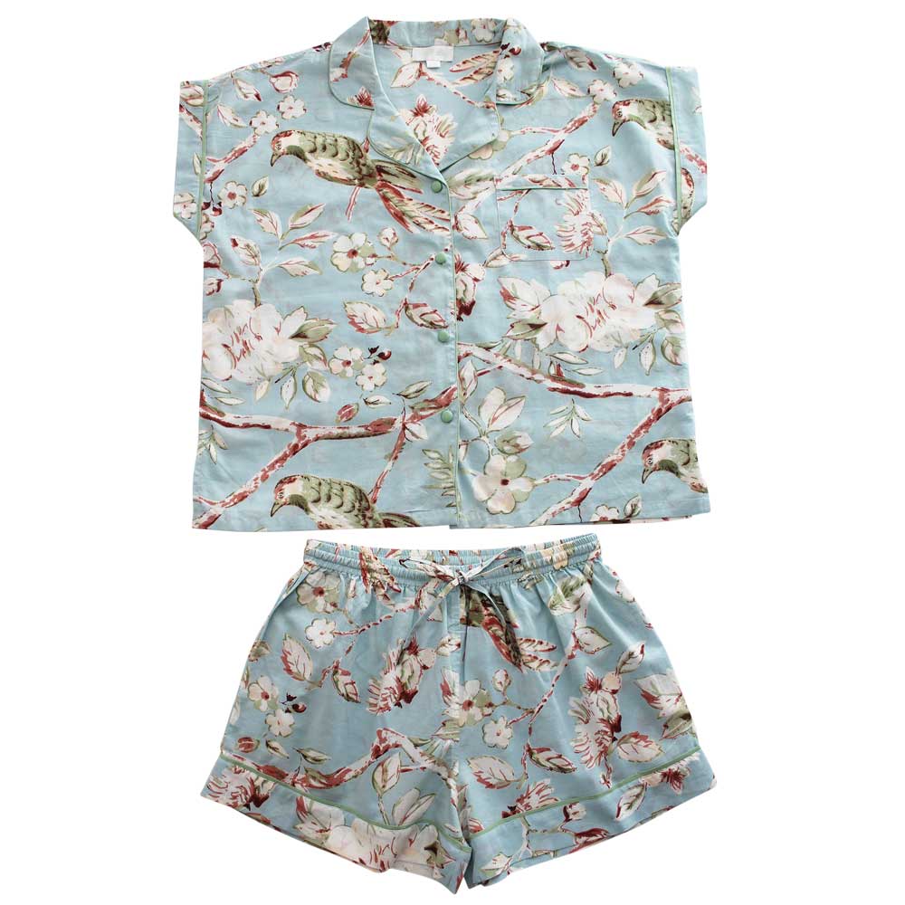 Blue Blossom Short Pyjamas