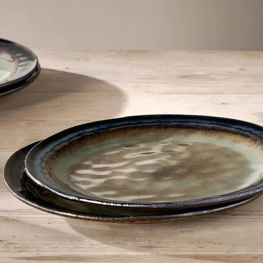 Cali Dinner Plate, Earth Blue