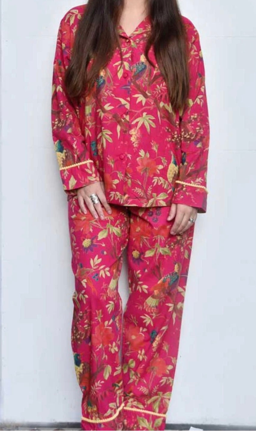Pink Bird Pyjamas