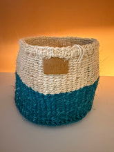 Load image into Gallery viewer, Small Colour Block Woven Basket
