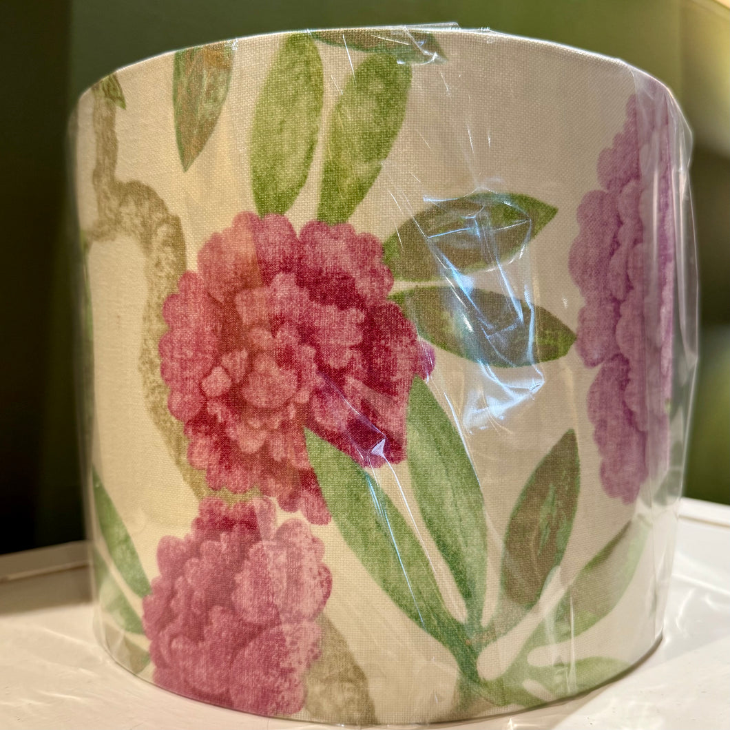 Medium Drum Lampshade - Pink & Green Floral