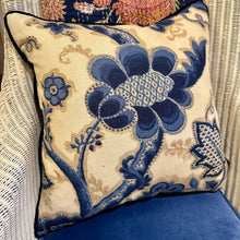 Load image into Gallery viewer, Handmade Cushion - Nina Campbell and velvet
