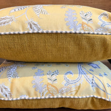 Load image into Gallery viewer, Handmade Cushion - Sanderson Yellow Woodland Floral
