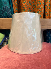 Load image into Gallery viewer, Ivory Cotton Lampshade - 8” Retro
