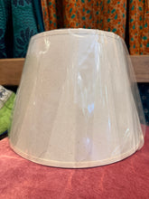 Load image into Gallery viewer, Ivory Cotton Lampshade - 12” Retro
