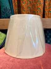 Load image into Gallery viewer, Ivory Cotton Lampshade - 10” Retro
