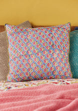 Load image into Gallery viewer, Hand Block Printed Cushion - Summer Bright
