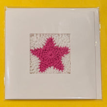 Load image into Gallery viewer, Handmade Crochet Cards by Emily - Strawberry/Star
