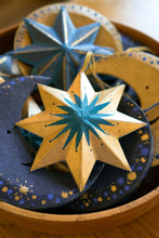 Load image into Gallery viewer, Golden Star Screen Printed Decoration
