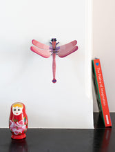 Load image into Gallery viewer, 3D Wall Art - Ruby Dragonfly
