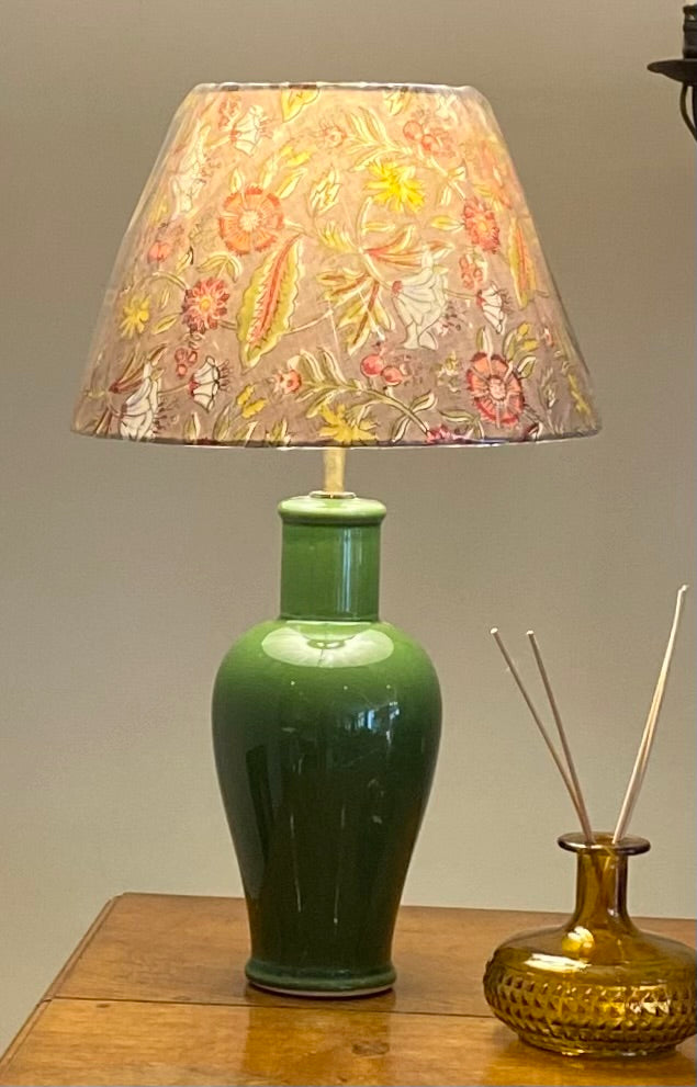 Cone Lampshade- Fawn Blockprint