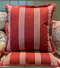 Load image into Gallery viewer, Handmade Raspberry Rose Cushion
